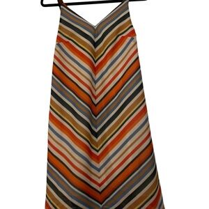 REMAIN Bold Chevron Stripe Slip Dress – Altered to Knee Length